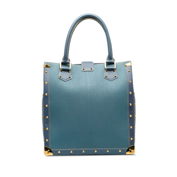 ルイ ヴィトン スハリ アンプレヴィジーブル トートバッグ M91817 ブルー  カーフ レザー レディース LOUIS VUITTON 【中古】