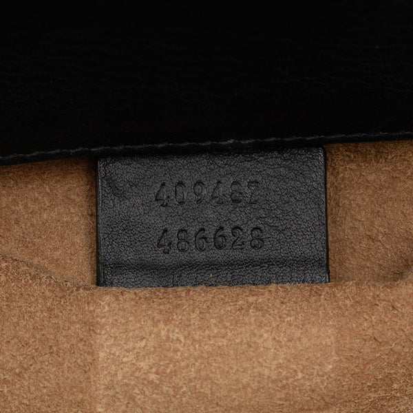 グッチ スモール パドロック チェーン ショルダーバッグ 409487 ブラック レザー レディース GUCCI 【中古】