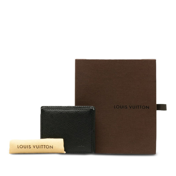 ルイ ヴィトン タイガ ポルトモネ ボワット コインケース M30382 アルドワーズ ブラック レザー レディース LOUIS VUITTON 【中古】