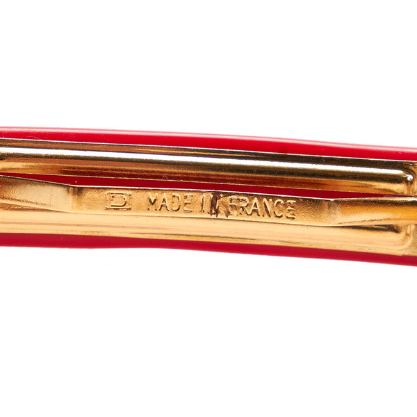 ルイ ヴィトン M65015 レッド クリア プラスチック モノグラム アンクルージョンPM バレッタ ヘアアクセサリー レディース LOUIS VUITTON 【中古】