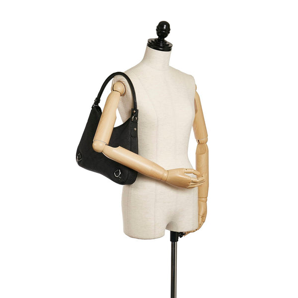 グッチ ＧGキャンバス アビー ワンショルダーバッグ 268637 ブラック キャンバス レザー レディース GUCCI 【中古】