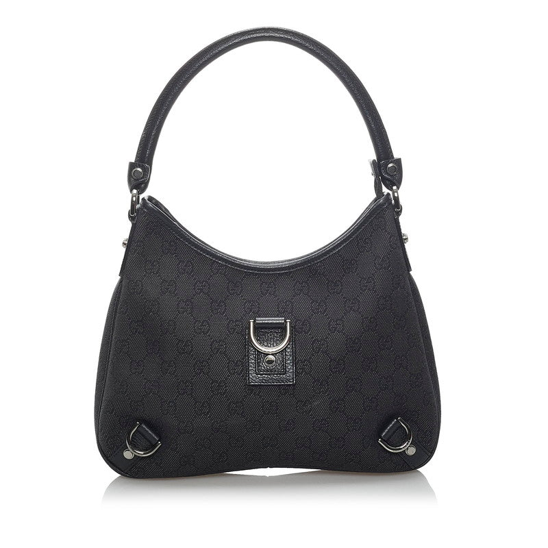 グッチ ＧGキャンバス アビー ワンショルダーバッグ 268637 ブラック キャンバス レザー レディース GUCCI 【中古】