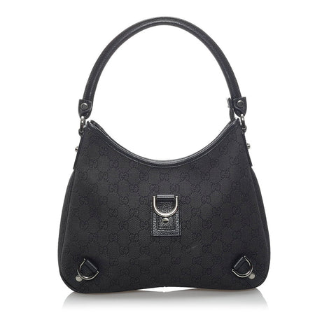 グッチ ＧGキャンバス アビー ワンショルダーバッグ 268637 ブラック キャンバス レザー レディース GUCCI 【中古】