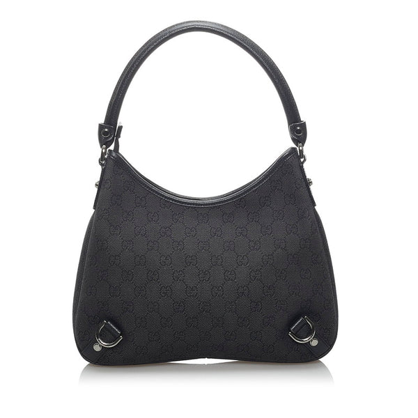 グッチ ＧGキャンバス アビー ワンショルダーバッグ 268637 ブラック キャンバス レザー レディース GUCCI 【中古】