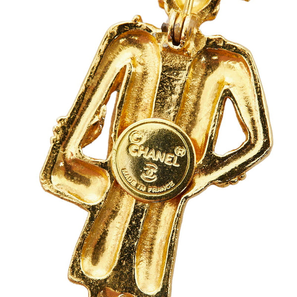 シャネル マドモアゼル ブローチ ゴールド メッキ レディース CHANEL 【中古】