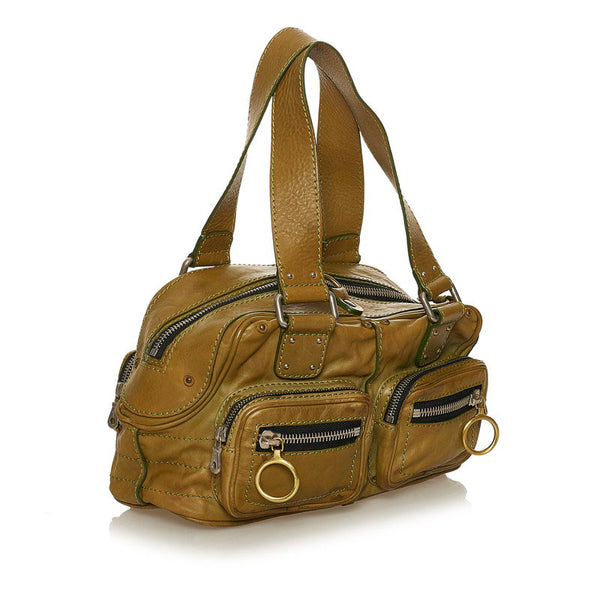 クロエ ハンドバッグ カーキ レザー レディース Chloe 【中古】
