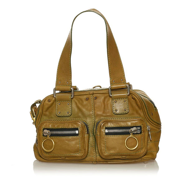 クロエ ハンドバッグ カーキ レザー レディース Chloe 【中古】