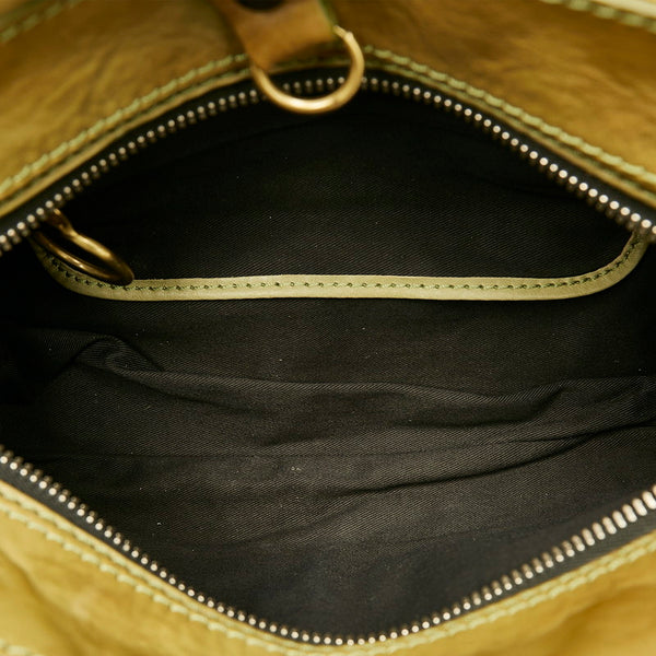 クロエ ハンドバッグ カーキ レザー レディース Chloe 【中古】