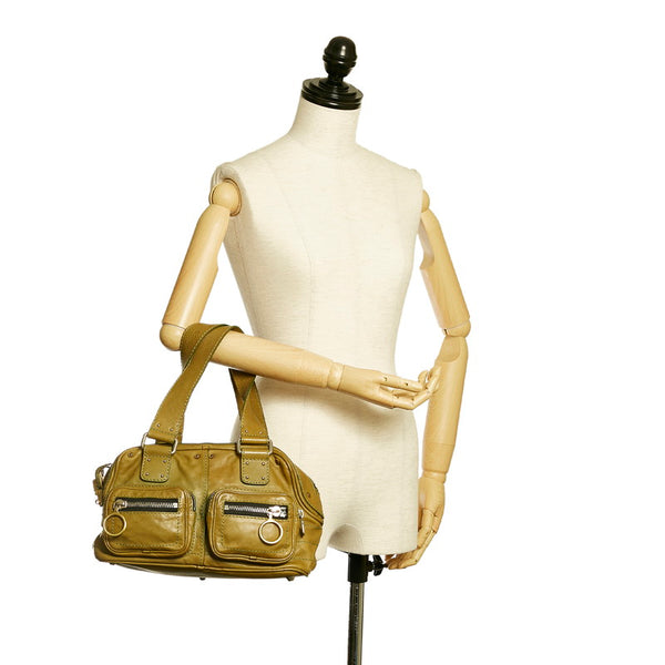 クロエ ハンドバッグ カーキ レザー レディース Chloe 【中古】