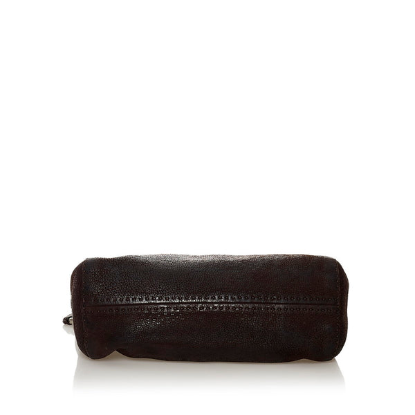 プラダ ワンショルダーバッグ ダークブラウン レザー レディース PRADA 【中古】