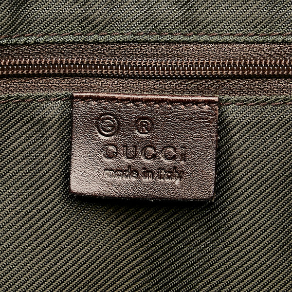 グッチ ホースビット トートバッグ 154402 ベージュ ブラウン キャンバス レザー レディース GUCCI 【中古】