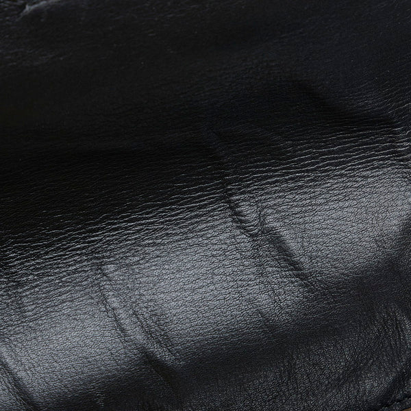 サルヴァトーレフェラガモ ガンチーニ ハンドバッグ ショルダーバッグ DY-21 4862 ブラック レザー レディース Salvatore Ferragamo 【中古】