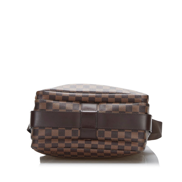 ルイ ヴィトン ダミエ  ナヴィグリオ  斜め掛け ショルダーバッグ N45255 ブラウン PVC レザー レディース LOUIS VUITTON 【中古】