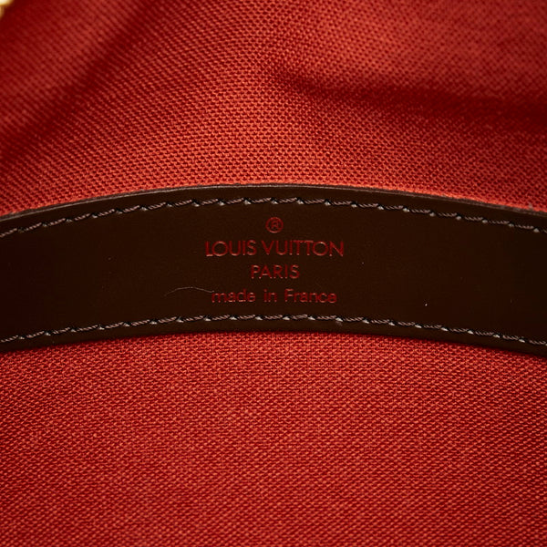 ルイ ヴィトン ダミエ  ナヴィグリオ  斜め掛け ショルダーバッグ N45255 ブラウン PVC レザー レディース LOUIS VUITTON 【中古】