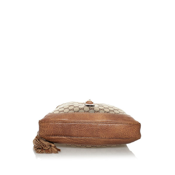 グッチ GGキャンバス ニュージャッキー 219725 ベージュ キャンバス レザー ハンドバッグ ショルダーバッグ 2WAY レディース GUCCI 【中古】