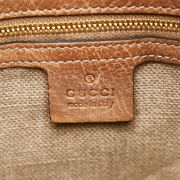 グッチ GGキャンバス ニュージャッキー 219725 ベージュ キャンバス レザー ハンドバッグ ショルダーバッグ 2WAY レディース GUCCI 【中古】