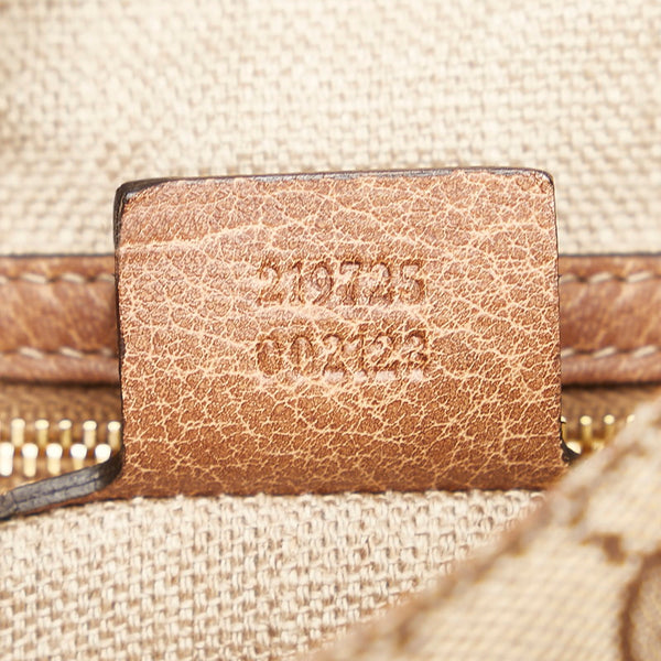 グッチ GGキャンバス ニュージャッキー 219725 ベージュ キャンバス レザー ハンドバッグ ショルダーバッグ 2WAY レディース GUCCI 【中古】