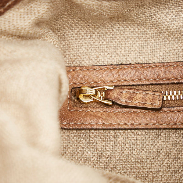 グッチ GGキャンバス ニュージャッキー 219725 ベージュ キャンバス レザー ハンドバッグ ショルダーバッグ 2WAY レディース GUCCI 【中古】