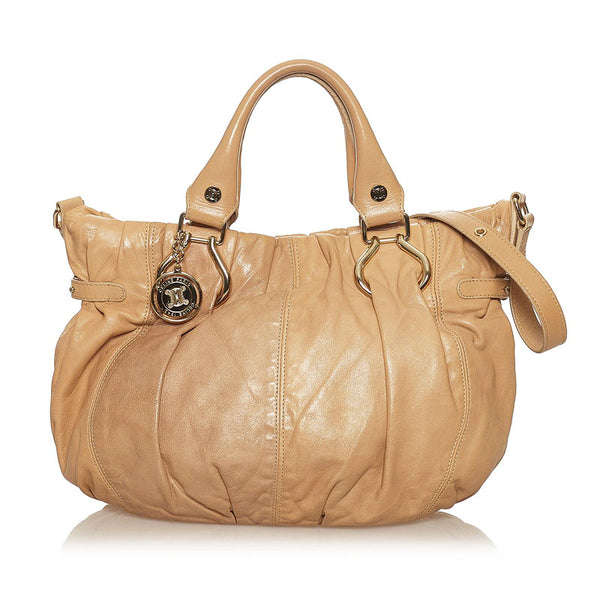 セリーヌ ハンドバッグ ショルダーバッグ 2WAY ベージュ レザー レディース CELINE 【中古】