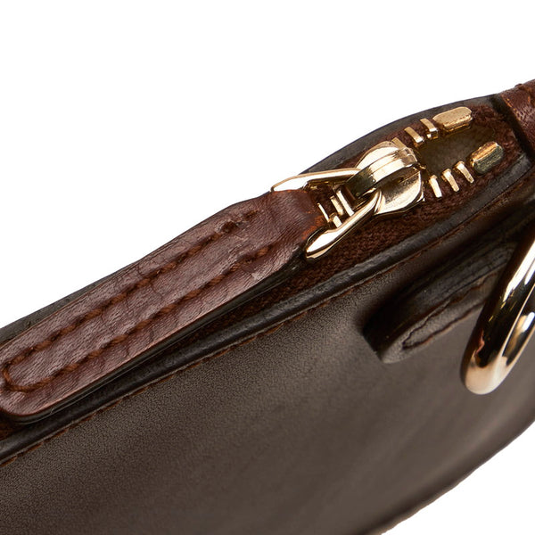 グッチ 付属ポーチ ブラウン レザー ポーチ レディース GUCCI 【中古】