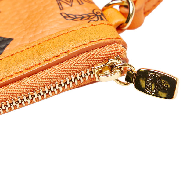 エム シー エム ヴィセトス オレンジ レザー トートバッグ レディース MCM 【中古】