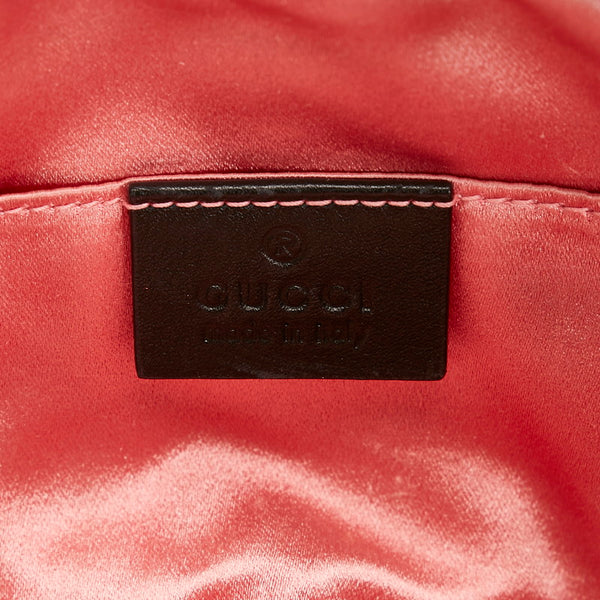 グッチ GGマーモント ウエストバッグ 476434 ブラック スウェード レザー レディース GUCCI 【中古】