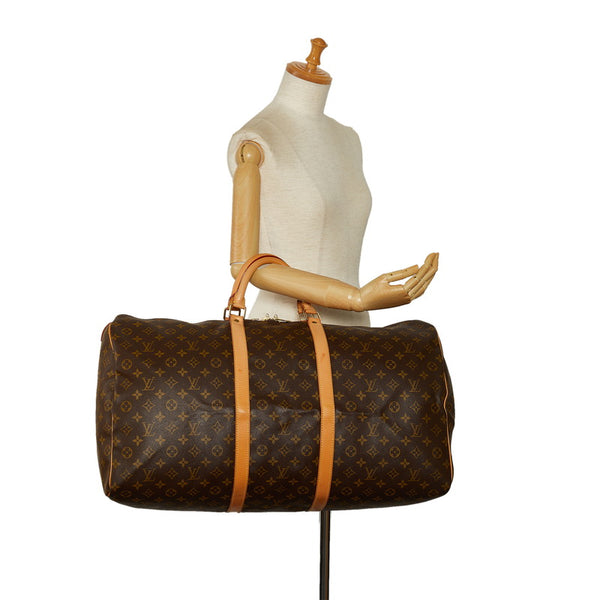 ルイ ヴィトン モノグラム キーポル60 ハンドバッグ ボストンバッグ M41422 ブラウン PVC レザー レディース LOUIS VUITTON 【中古】