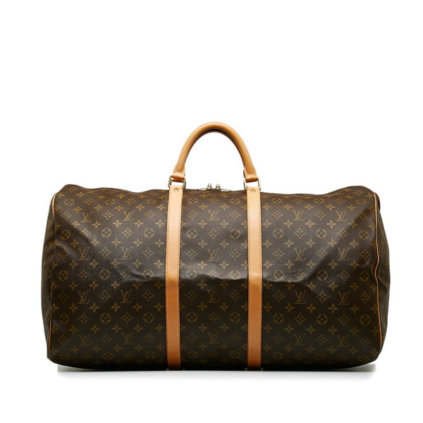 ルイ ヴィトン モノグラム キーポル60 ハンドバッグ ボストンバッグ M41422 ブラウン PVC レザー レディース LOUIS VUITTON 【中古】