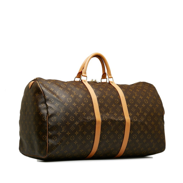 ルイ ヴィトン モノグラム キーポル60 ハンドバッグ ボストンバッグ M41422 ブラウン PVC レザー レディース LOUIS VUITTON 【中古】