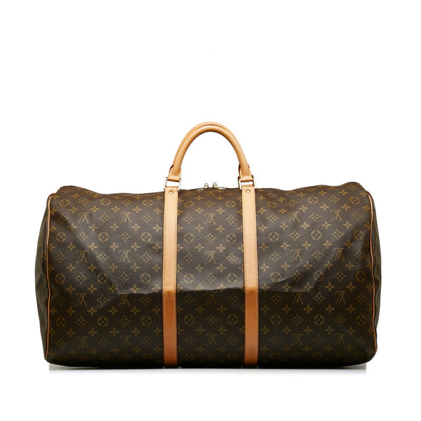 ルイ ヴィトン モノグラム キーポル60 ハンドバッグ ボストンバッグ M41422 ブラウン PVC レザー レディース LOUIS VUITTON 【中古】