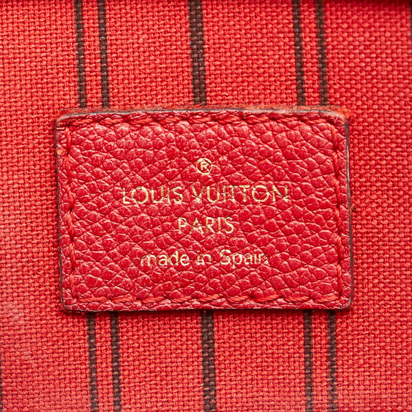 ルイ ヴィトン アンプラント ポンヌフMM ハンドバッグ ショルダーバッグ 2way M41749 スカーレット レザー レディース LOUIS VUITTON 【中古】