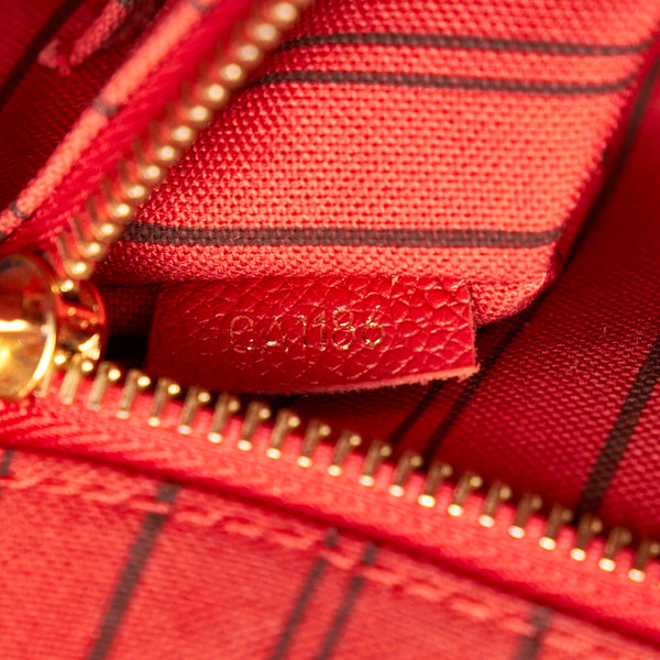 ルイ ヴィトン アンプラント ポンヌフMM ハンドバッグ ショルダーバッグ 2way M41749 スカーレット レザー レディース LOUIS VUITTON 【中古】