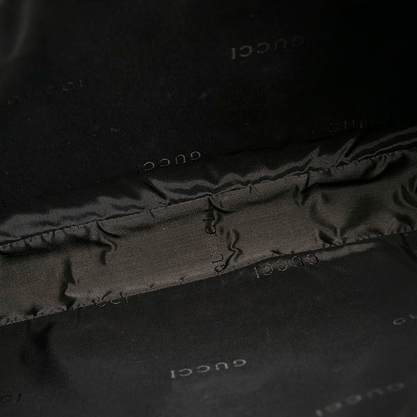 グッチ ジャッキー ワンショルダーバッグ 0013346 ベージュ ブラック キャンバス レザー レディース GUCCI 【中古】