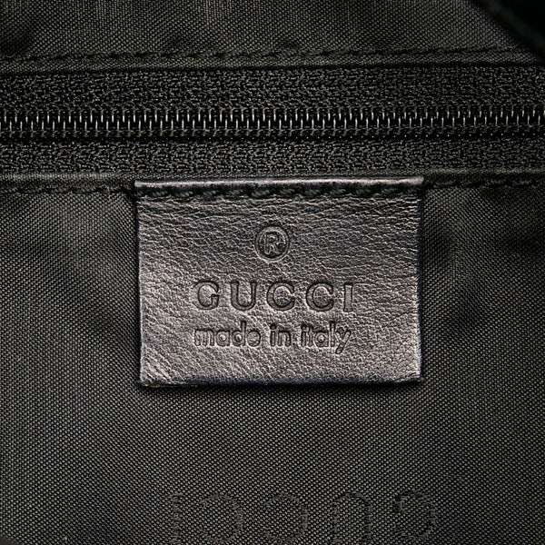 グッチ ジャッキー ワンショルダーバッグ 0013346 ベージュ ブラック キャンバス レザー レディース GUCCI 【中古】