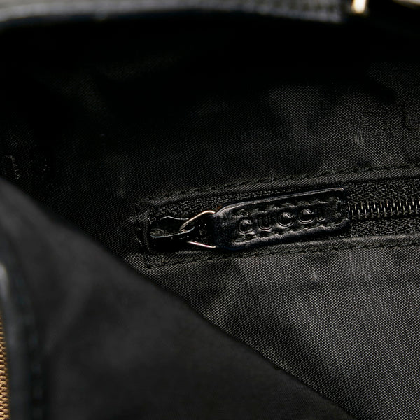 グッチ ジャッキー ワンショルダーバッグ 0013346 ベージュ ブラック キャンバス レザー レディース GUCCI 【中古】