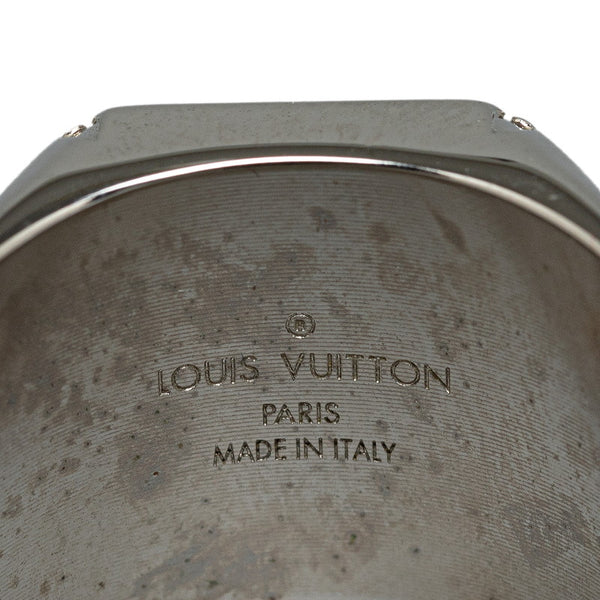 ルイ ヴィトン モノグラム シグネット リング 指輪 21号 M62488 シルバー メタル メンズ LOUIS VUITTON 【中古】