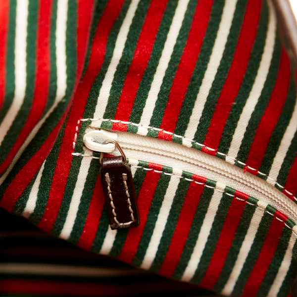 グッチ GGキャンバス ワンショルダーバッグ ハンドバッグ 169947 ブラウン ベージュ キャンバス レザー レディース GUCCI 【中古】