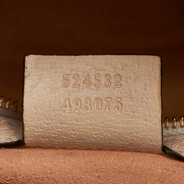 グッチ シェリーライン オフディア ボストンバッグ ショルダーバッグ 2WAY 524532 ホワイト レザー レディース GUCCI 【中古】