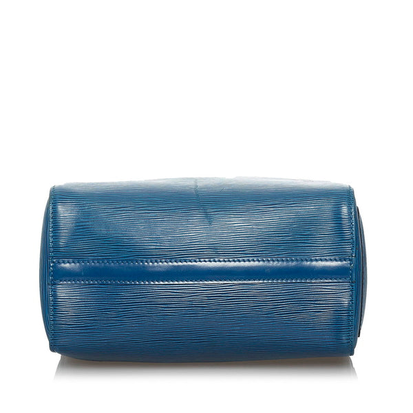 ルイ ヴィトン エピ スピーディ 25 ハンドバッグ ミニボストンバッグ M43015 トレドブルー レザー レディース LOUIS VUITTON 【中古】