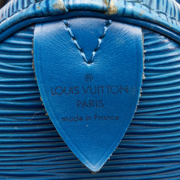 ルイ ヴィトン エピ スピーディ 25 ハンドバッグ ミニボストンバッグ M43015 トレドブルー レザー レディース LOUIS VUITTON 【中古】