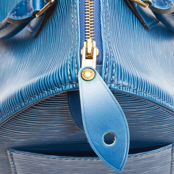 ルイ ヴィトン エピ スピーディ 25 ハンドバッグ ミニボストンバッグ M43015 トレドブルー レザー レディース LOUIS VUITTON 【中古】