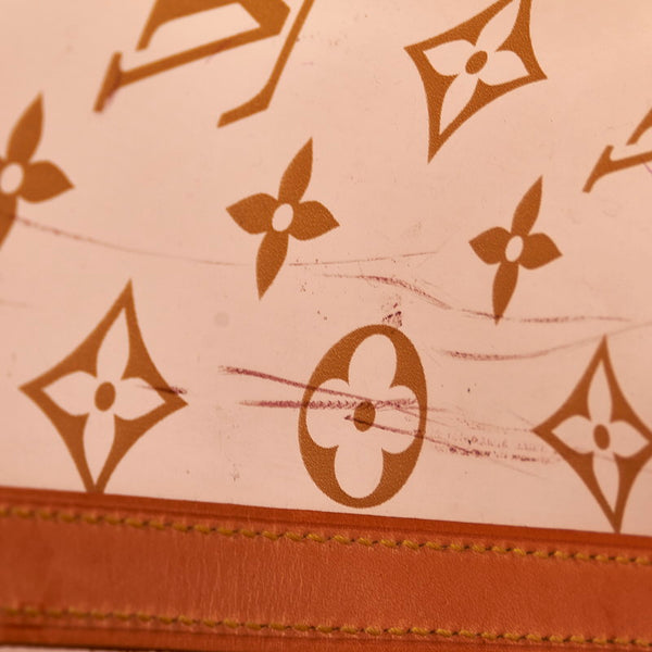 ルイ ヴィトン モノグラム カバアンブルMM トートバッグ M92501 ブラウン ビニール ヌメ革 レディース LOUIS VUITTON 【中古】