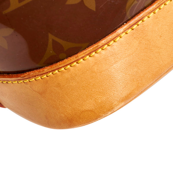 ルイ ヴィトン モノグラム カバアンブルMM トートバッグ M92501 ブラウン ビニール ヌメ革 レディース LOUIS VUITTON 【中古】