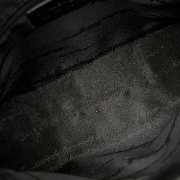 サルヴァトーレフェラガモ 肩掛け ショルダーバッグ AU-21 1208 ネイビー ブラック キャンバス レザー レディース Salvatore Ferragamo 【中古】