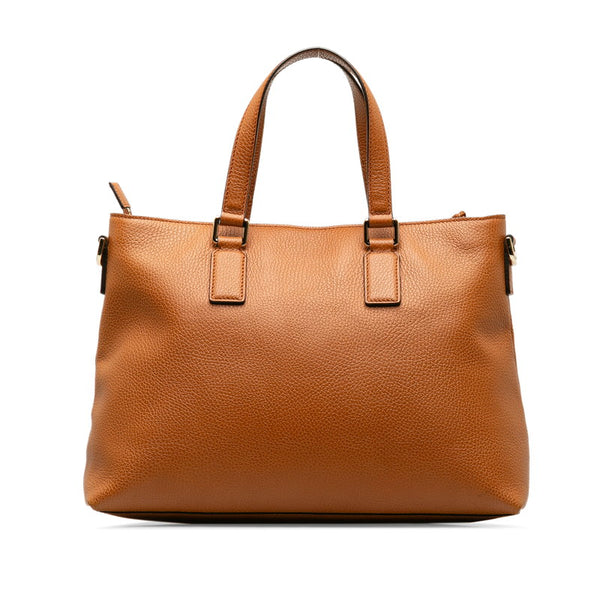 グッチ バンブー タッセル ハンドバッグ ショルダーバッグ 2WAY 365346 ブラウン レザー レディース GUCCI 【中古】