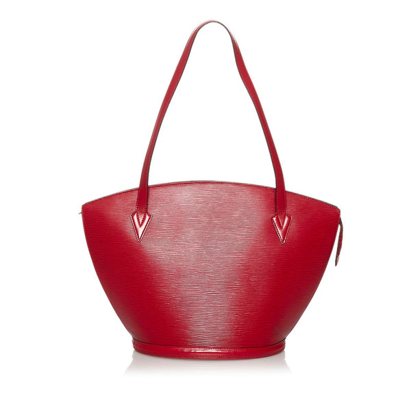 ルイ ヴィトン エピ サンジャック ショッピング トートバッグ M52267 カスティリアンレッド レザー レディース LOUIS VUITTON 【中古】
