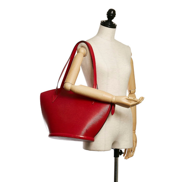 ルイ ヴィトン エピ サンジャック ショッピング トートバッグ M52267 カスティリアンレッド レザー レディース LOUIS VUITTON 【中古】