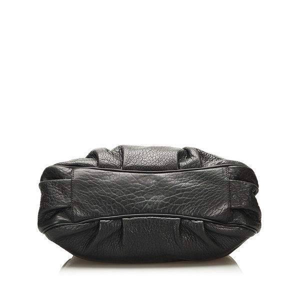 フェンディ チェーン ショルダーバッグ ハンドバッグ 8BR615 ブラック レザー レディース FENDI 【中古】