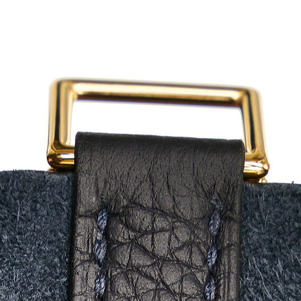 エルメス ピコタンロックPM ゴールド金具 ハンドバッグ キャバン ネイビー トリヨンクレマンス レディース HERMES 【中古】