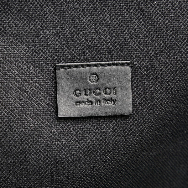 グッチ GGスプリーム ボディバッグ 478325 ブラック PVC レザー メンズ GUCCI 【中古】